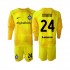 Maillot de Foot Inter Milan Andre Onana 24 Gardien Enfant Extérieur 2022-2023 Manche Longue