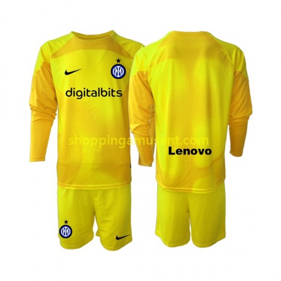 Maillot de Foot Inter Milan Gardien Enfant Extérieur 2022-2023 Manche Longue