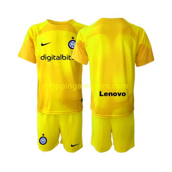 Maillot de Foot Inter Milan Gardien Enfant Extérieur 2022-2023 Manche Courte