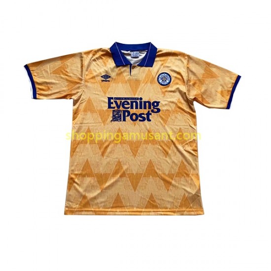 Maillot de Foot Leeds United Rétro Homme Extérieur 1991-1992 Manche Courte