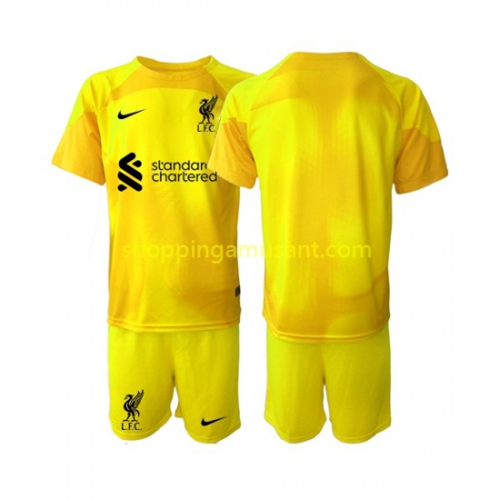 Maillot de Foot Liverpool Gardien Enfant 4ème 2022-2023 Manche Courte