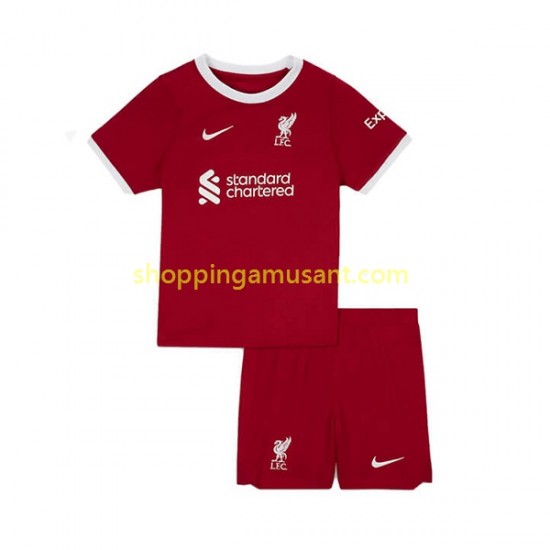 Maillot de Foot Liverpool Enfant Domicile 2023-2024 Manche Courte