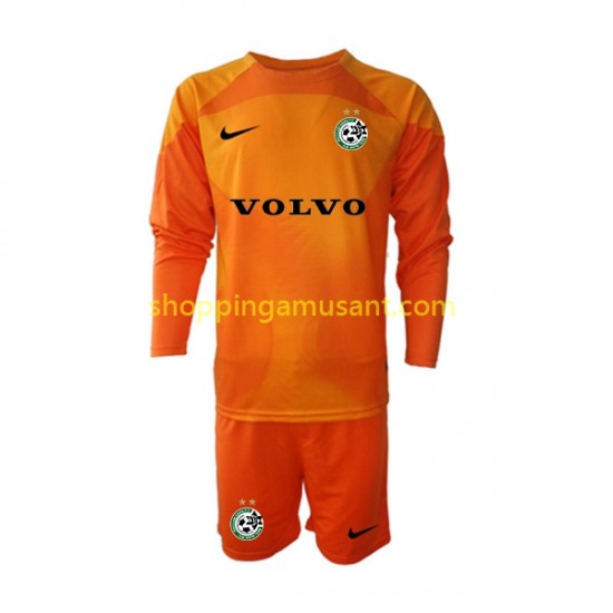 Maillot de Foot Maccabi Haifa Gardien Enfant Extérieur 2022-2023 Manche Longue
