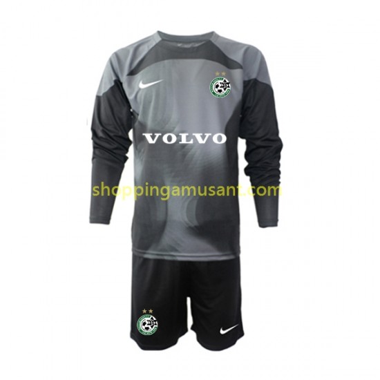 Maillot de Foot Maccabi Haifa Gardien Enfant Domicile 2022-2023 Manche Longue