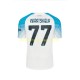 Maillot de Foot Naples Face Game Kvaratskhelia 77 Homme Domicile 2022-2023 Manche Courte