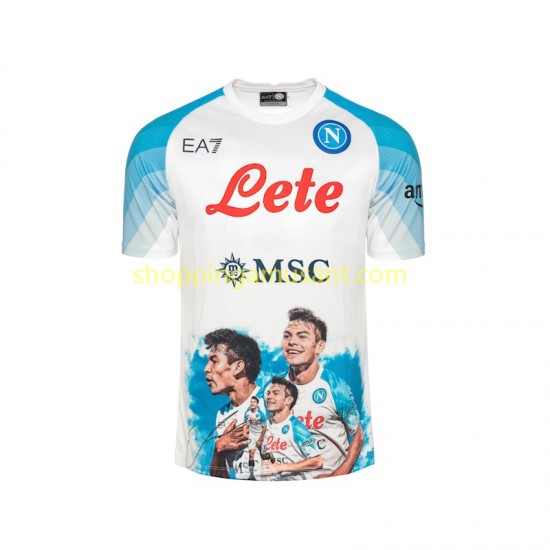 Maillot de Foot Naples Face Game Lozano 11 Homme Domicile 2022-2023 Manche Courte
