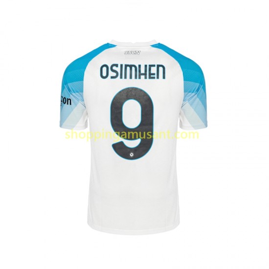 Maillot de Foot Naples Face Game Osimhen 9 Homme Domicile 2022-2023 Manche Courte