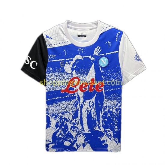 Maillot de Foot Naples Maradona Champions Special Edition Homme Domicile 2023 Manche Courte