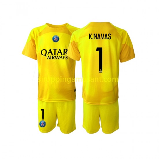 Maillot de Foot Paris Saint-Germain K.NAVAS 1 Gardien Enfant Neutre 2022-2023 Manche Courte