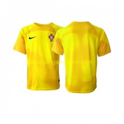 Maillot de Foot Portugal Gardien Homme Domicile Coupe du Monde 2022 Manche Courte