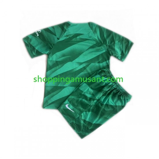 Maillot de Foot Atlético Madrid Gardien Enfant Extérieur 2023-2024 Manche Courte