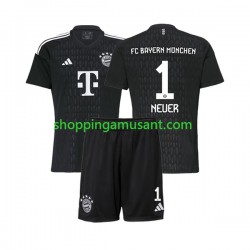 Maillot de Foot Bayern Munich Manuel Neuer 1 Gardien Enfant Domicile 2023-2024 Manche Courte