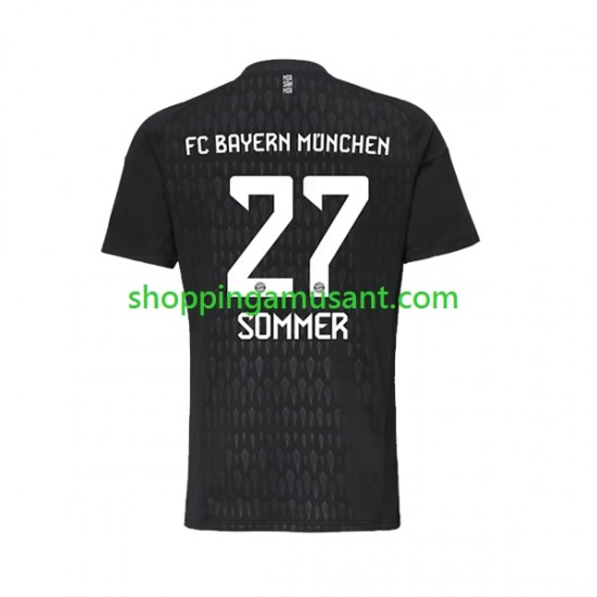 Maillot de Foot Bayern Munich Yann Sommer 27 Gardien Homme Domicile 2023-2024 Manche Courte