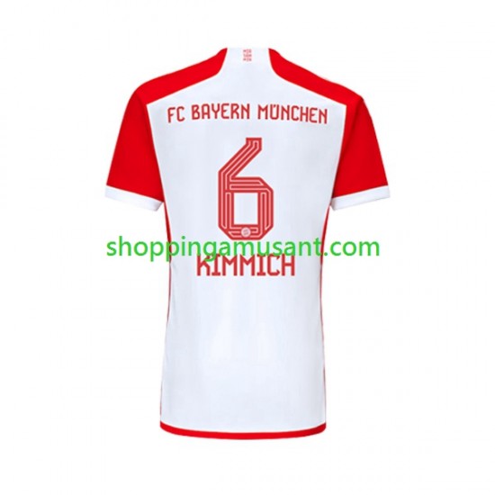 Maillot de Foot Bayern Munich Joshua Kimmich 6 Homme Domicile 2023-2024 Manche Courte