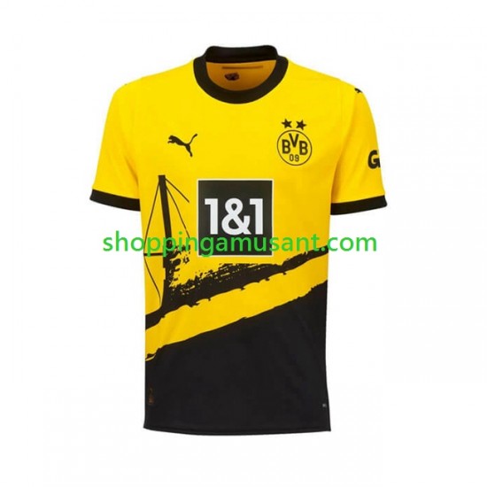 Maillot de Foot Borussia Dortmund Homme Domicile 2023-2024 Manche Courte
