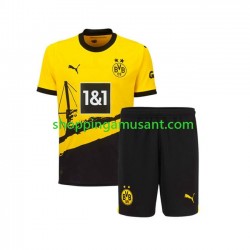 Maillot de Foot Borussia Dortmund Enfant Domicile 2023-2024 Manche Courte