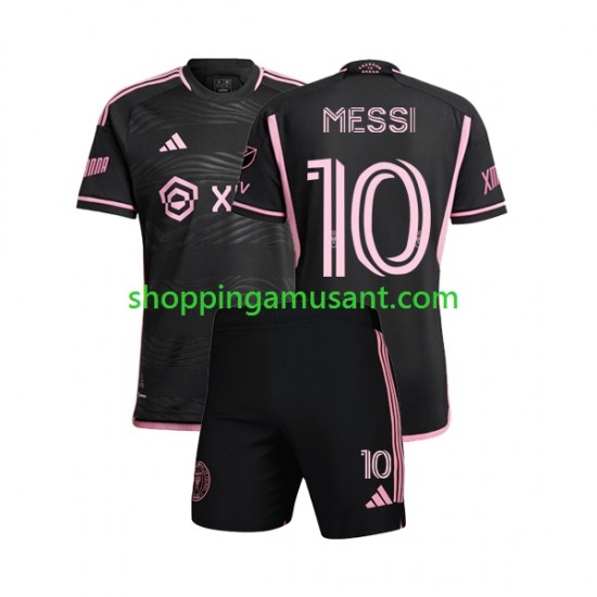 Maillot de Foot InterMiami Lionel Messi 10 Enfant Extérieur 2023 Manche Courte