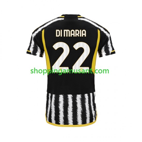 Maillot de Foot Juventus Angel Di Maria 22 Homme Domicile 2023-2024 Manche Courte