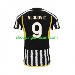 Maillot de Foot États-Unis Juventus Dn Vlahovic 9 Homme Domicile 2023-2024 Manche Courte