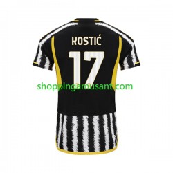 Maillot de Foot Juventus Filip Kostic 17 Homme Domicile 2023-2024 Manche Courte