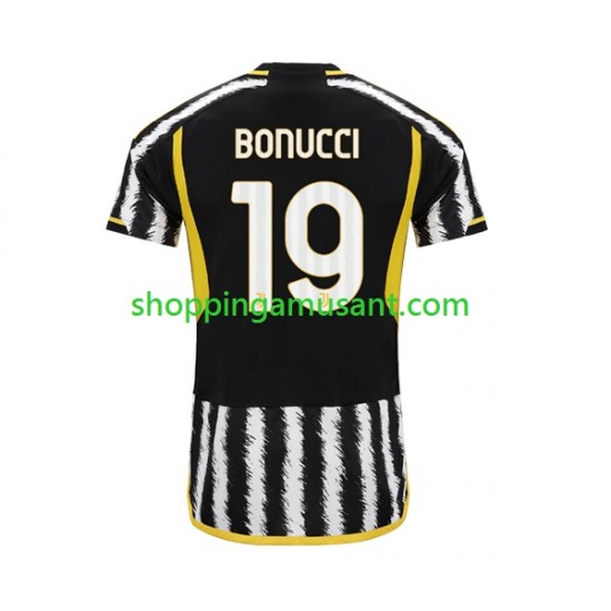 Maillot de Foot Juventus Leonardo Bonucci 19 Homme Domicile 2023-2024 Manche Courte