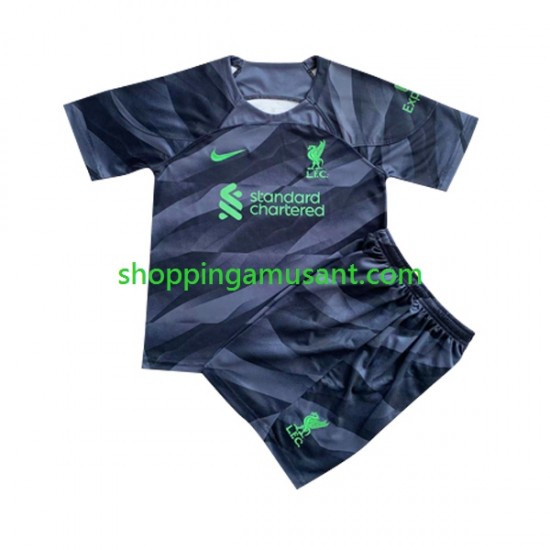 Maillot de Foot Liverpool Gardien Enfant Extérieur 2023-2024 Manche Courte