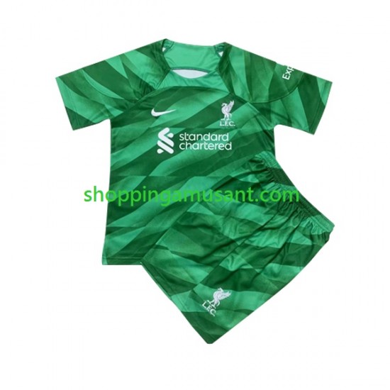 Maillot de Foot Liverpool Gardien Enfant Domicile 2023-2024 Manche Courte