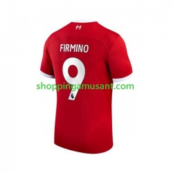 Maillot de Foot Liverpool Roberto Firmino 9 Homme Domicile 2023-2024 Manche Courte