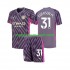 Maillot de Foot Manchester City Ederson Moraes 31 Gardien Enfant Extérieur 2023-2024 Manche Courte