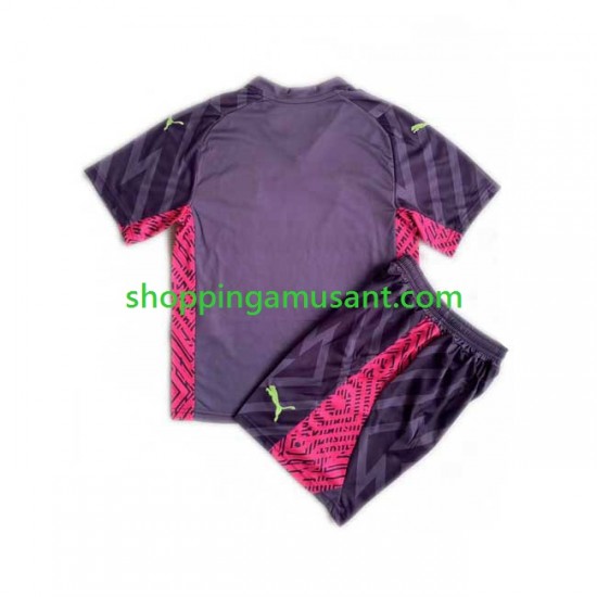 Maillot de Foot Manchester City Gardien Enfant Extérieur 2023-2024 Manche Courte