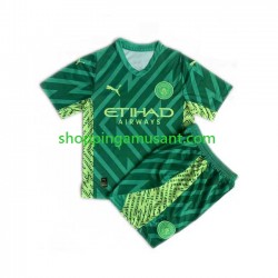 Maillot de Foot Manchester City Gardien Enfant Domicile 2023-2024 Manche Courte