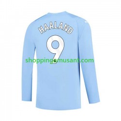 Maillot de Foot Manchester City Haaland 9 Homme Domicile 2023-2024 Manche Longue