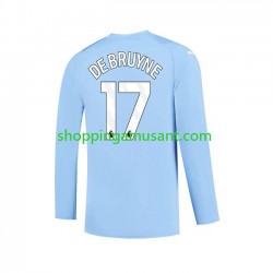 Maillot de Foot Manchester City Kevin De Bruyne 17 Homme Domicile 2023-2024 Manche Longue