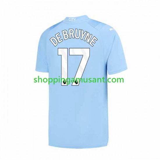 Maillot de Foot Manchester City Kevin De Bruyne 17 Homme Domicile 2023-2024 Manche Courte