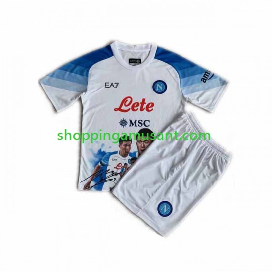 Maillot de Foot Naples Face Game Minjae 3 Enfant Domicile 2022-2023 Manche Courte