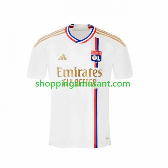 Maillot de Foot Olympique Lyonnais Homme Domicile 2023-2024 Manche Courte