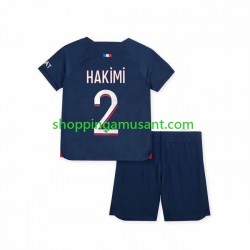 Maillot de Foot Paris Saint-Germain Hakimi 2 Enfant Domicile 2023-2024 Manche Courte