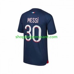 Maillot de Foot Paris Saint-Germain Lionel Messi 30 Homme Domicile 2023-2024 Manche Courte