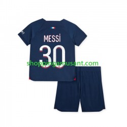 Maillot de Foot Paris Saint-Germain Lionel Messi 30 Enfant Domicile 2023-2024 Manche Courte
