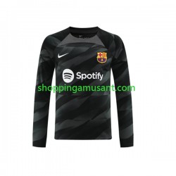 Maillot de Foot FC Barcelone Gardien Homme Extérieur 2023-2024 Manche Longue