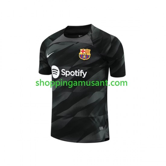 Maillot de Foot FC Barcelone Gardien Homme Extérieur 2023-2024 Manche Courte