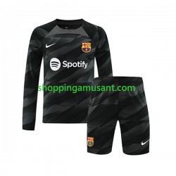 Maillot de Foot FC Barcelone Gardien Enfant Extérieur 2023-2024 Manche Longue