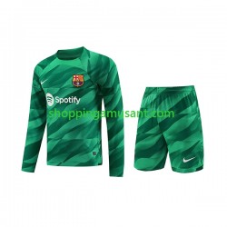 Maillot de Foot FC Barcelone Gardien Enfant Domicile 2023-2024 Manche Longue