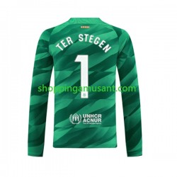 Maillot de Foot FC Barcelone Ter Stegen 1 Gardien Homme Domicile 2023-2024 Manche Longue