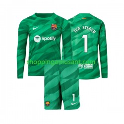 Maillot de Foot FC Barcelone Ter Stegen 1 Gardien Enfant Domicile 2023-2024 Manche Longue