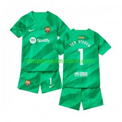Maillot de Foot FC Barcelone Ter Stegen 1 Gardien Enfant Domicile 2023-2024 Manche Courte
