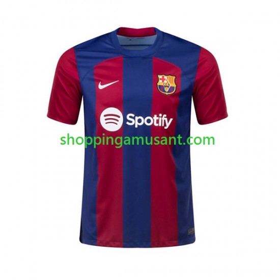 Maillot de Foot FC Barcelone Ousmane Dembele 7 Homme Domicile 2023-2024 Manche Courte