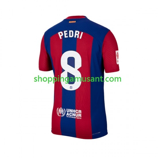 Maillot de Foot FC Barcelone Pedri 8 Homme Domicile 2023-2024 Manche Courte