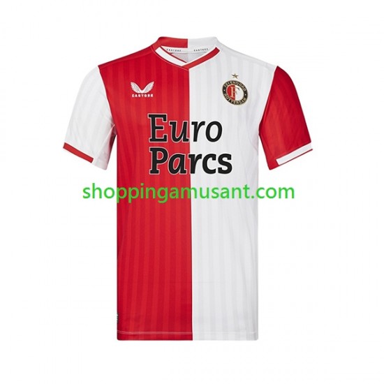 Maillot de Foot Feyenoord Rotterdam Homme Domicile 2023-2024 Manche Courte