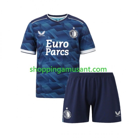 Maillot de Foot Feyenoord Rotterdam Enfant Extérieur 2023-2024 Manche Courte